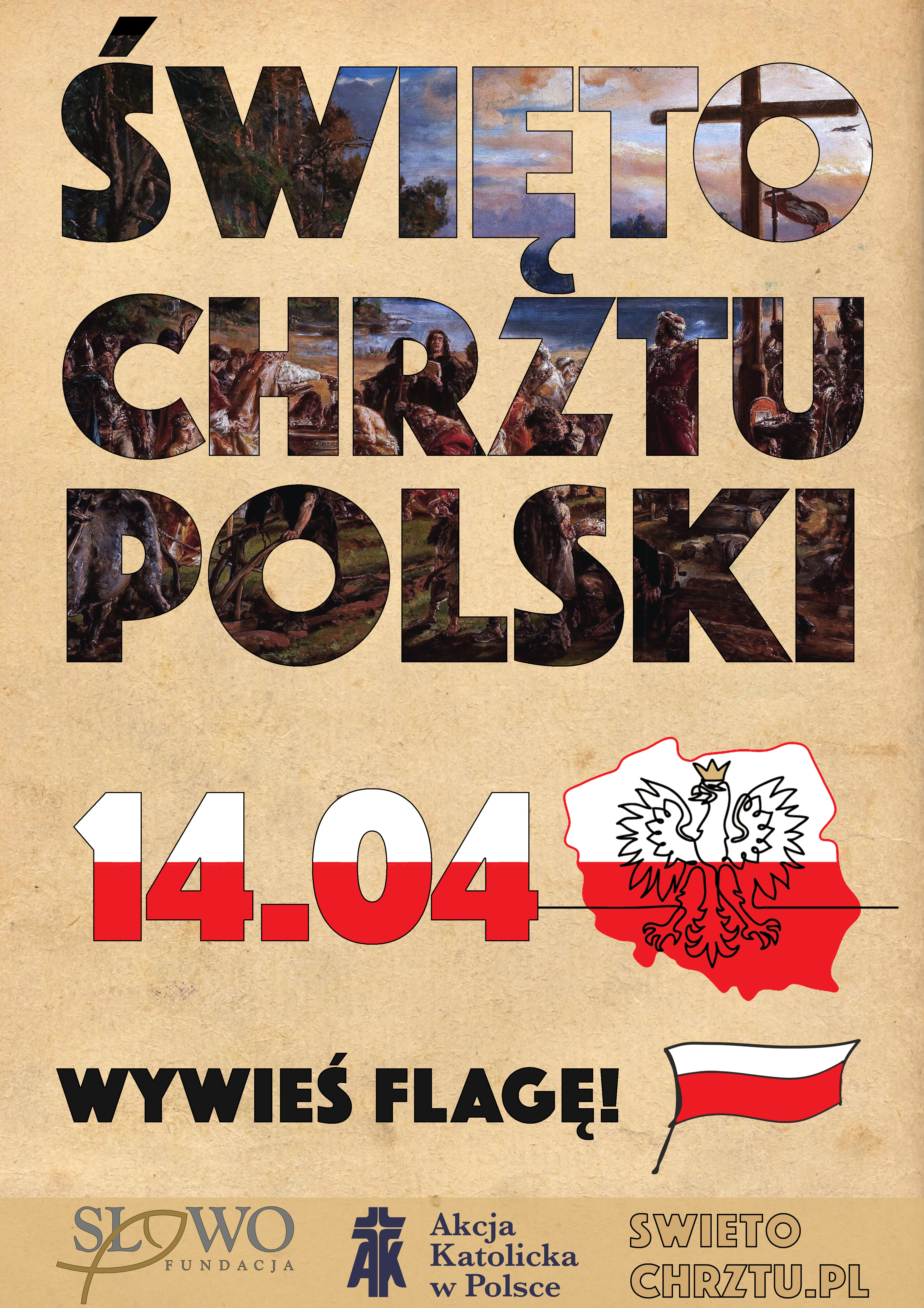 SwietoChrztuPlakatWywiesFlage1404